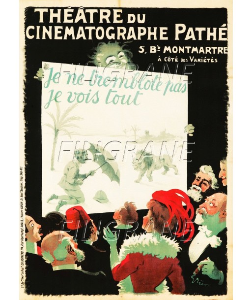 THEATRE PATHé MONTMARTRE Rbpm-POSTER/REPRODUCTION d1 AFFICHE VINTAGE acheter en ligne