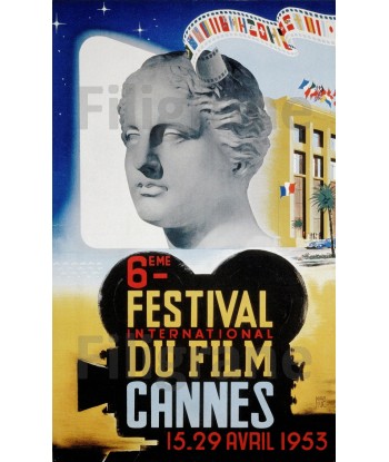 FESTIVAL de CANNES 1953 CINéMA - POSTER 90x150cm d1 AFFICHE VINTAGE Découvrez la collection