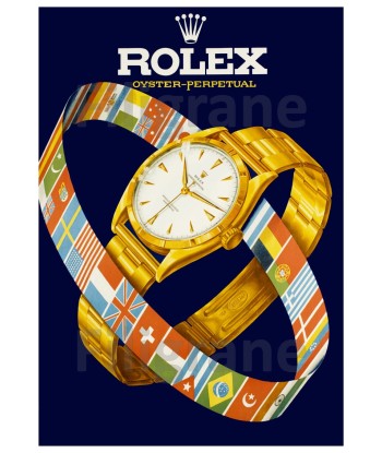 PUBLICITé MONTRE ROLEX OYSTER-POSTER/REPRODUCTION d1 AFFICHE VINTAGE est présent 