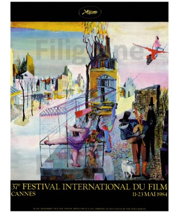 CINéMA POSTER/REPRODUCTION de l'AFFICHE FESTIVAL de CANNES 1984 le des métaux précieux