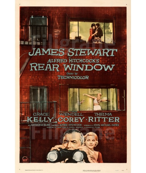 REAR WINDOW FILM Rgsi-POSTER/REPRODUCTION d1 AFFICHE VINTAGE meilleur choix