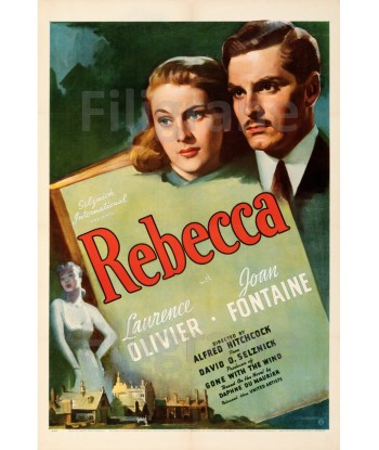 REBECCA FILM Ramw-POSTER/REPRODUCTION d1 AFFICHE VINTAGE du meilleur 