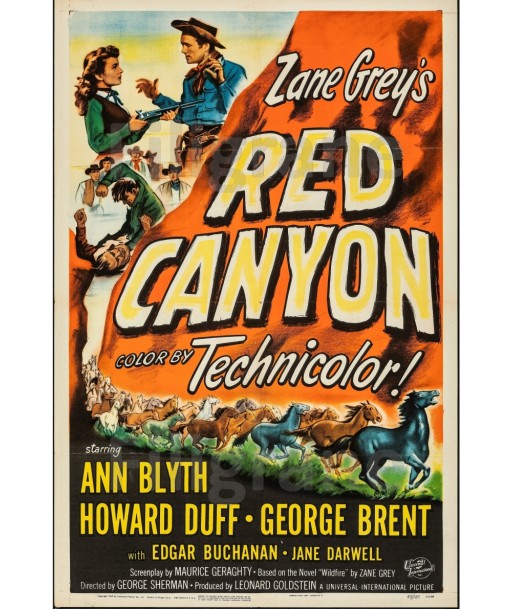 RED CANYON FILM Rvlb-POSTER/REPRODUCTION d1 AFFICHE VINTAGE suggérées chez