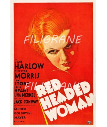 RED HEADED WOMAN FILM Rxnv-POSTER/REPRODUCTION d1 AFFICHE VINTAGE outlet