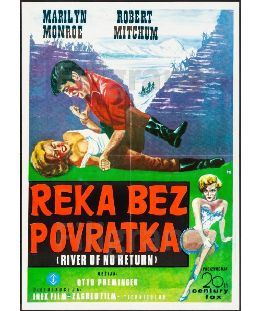 REKA bez POVRATKA FILM Rvhx-POSTER/REPRODUCTION d1 AFFICHE VINTAGE la livraison gratuite