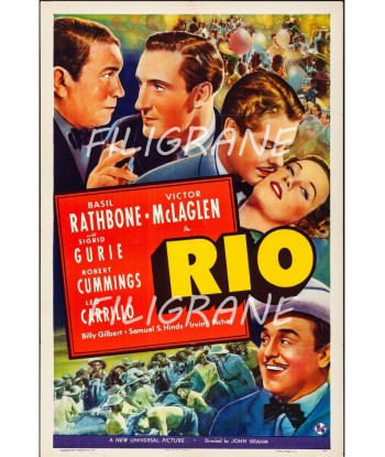 RIO FILM Rkjt-POSTER/REPRODUCTION d1 AFFICHE VINTAGE en linge