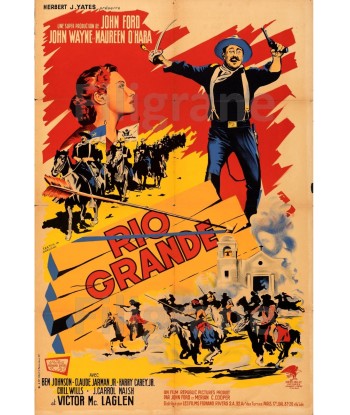 RIO GRANDE FILM Rxer-POSTER/REPRODUCTION d1 AFFICHE VINTAGE est présent 