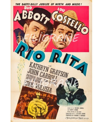 RIO RITA FILM Rofh-POSTER/REPRODUCTION d1 AFFICHE VINTAGE est présent 