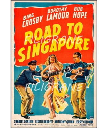 ROAD to SINGAPORE FILM Rgdz-POSTER/REPRODUCTION d1 AFFICHE VINTAGE Jusqu'à 80% De Réduction