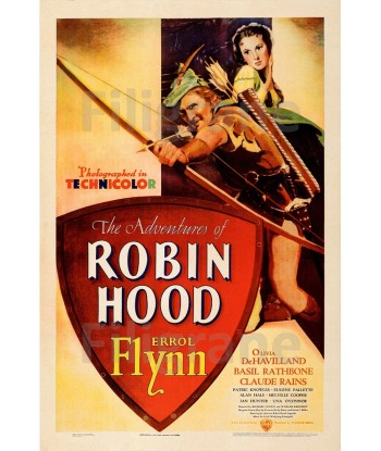 ROBIN HOOD FILM Rscb-POSTER/REPRODUCTION d1 AFFICHE VINTAGE sur le site 