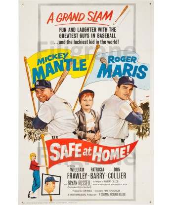 SAFE AT HOME FILM Rhat-POSTER/REPRODUCTION d1 AFFICHE VINTAGE de l' environnement