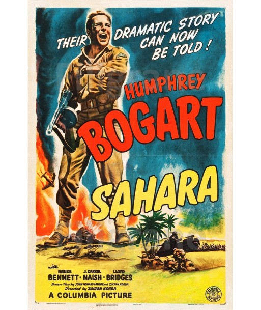 SAHARA FILM Roaq-POSTER/REPRODUCTION d1 AFFICHE VINTAGE shop