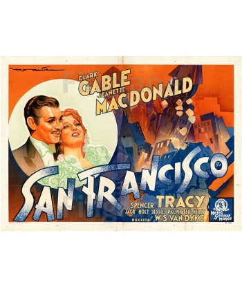 SAN FRANCISCO FILM Riny-POSTER/REPRODUCTION d1 AFFICHE VINTAGE Le MVP de beaucoup