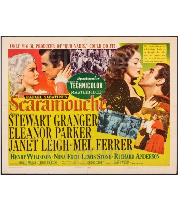 SCARAMOUCHE FILM Rcra-POSTER/REPRODUCTION d1 AFFICHE VINTAGE 2 - 3 jours ouvrés.