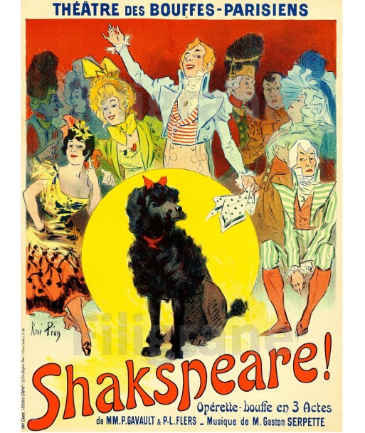 SHAKESPEARE OpéRETTE Rdzj-POSTER/REPRODUCTION d1 AFFICHE VINTAGE prix pour 