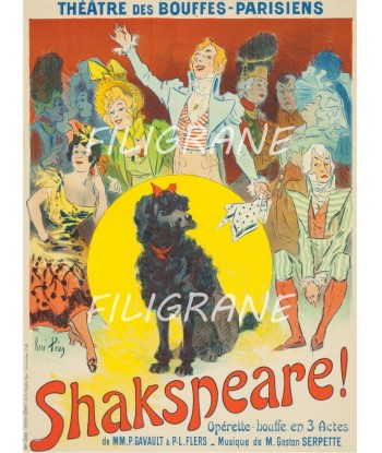 SHAKSPEARE OpéRETTE Rjbj-POSTER/REPRODUCTION d1 AFFICHE VINTAGE une grave pollution 