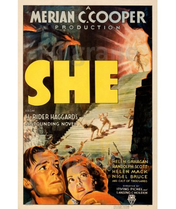 SHE FILM Rwcm-POSTER/REPRODUCTION d1 AFFICHE VINTAGE Vous souhaitez 