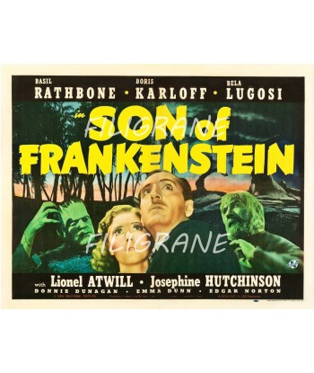 SON of FRANKENSTEIN FILM Rabl-POSTER/REPRODUCTION d1 AFFICHE VINTAGE suggérées chez