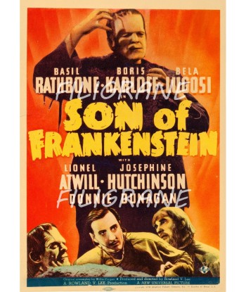 SON of FRANKENSTEIN FILM Rjnv-POSTER/REPRODUCTION d1 AFFICHE VINTAGE livraison gratuite