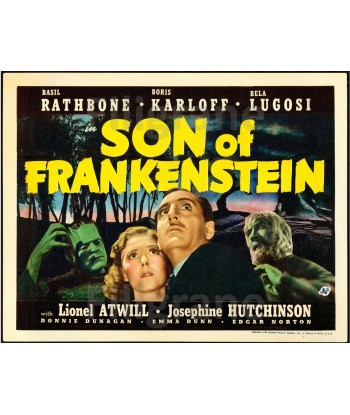 SON of FRANKENSTEIN FILM Rjwv-POSTER/REPRODUCTION d1 AFFICHE VINTAGE solde