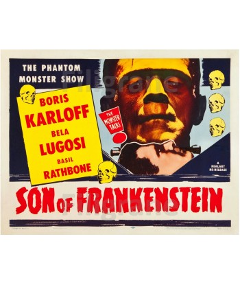 SON of FRANKENSTEIN FILM Rqmt-POSTER/REPRODUCTION d1 AFFICHE VINTAGE Les magasins à Paris