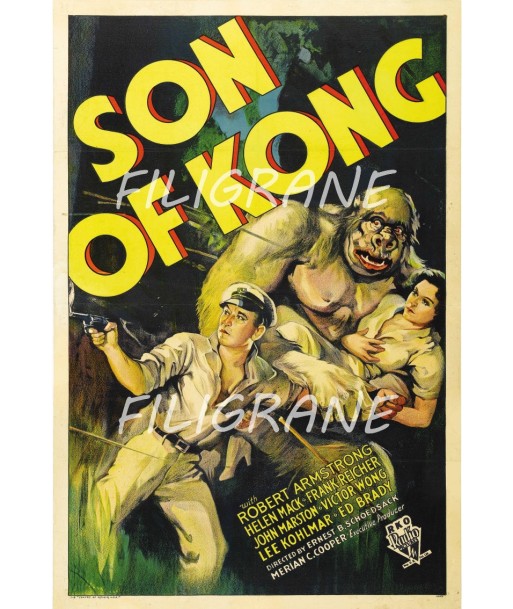 SON of KONG FILM Rvds-POSTER/REPRODUCTION d1 AFFICHE VINTAGE l'évolution des habitudes 