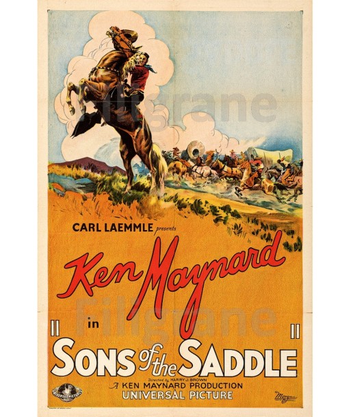 SONS of the SADDLE FILM Rfoz-POSTER/REPRODUCTION d1 AFFICHE VINTAGE ouvre sa boutique