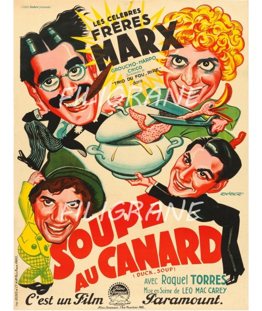 SOUPE au CANARD FILM Rgct-POSTER/REPRODUCTION d1 AFFICHE VINTAGE acheter en ligne