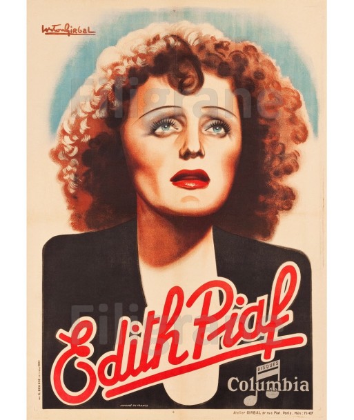 SPECTACLE EDITH PIAF Rhzl-POSTER/REPRODUCTION d1 AFFICHE VINTAGE Economisez 