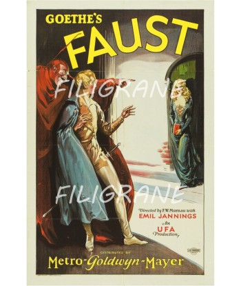 SPECTACLE GOETHE'S FAUST Rinv-POSTER/REPRODUCTION d1 AFFICHE VINTAGE meilleur choix