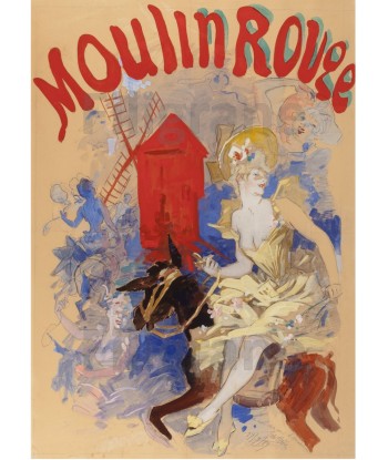 SPECTACLE MOULIN ROUGE Rrln-POSTER/REPRODUCTION d1 AFFICHE VINTAGE rembourrage situé sous