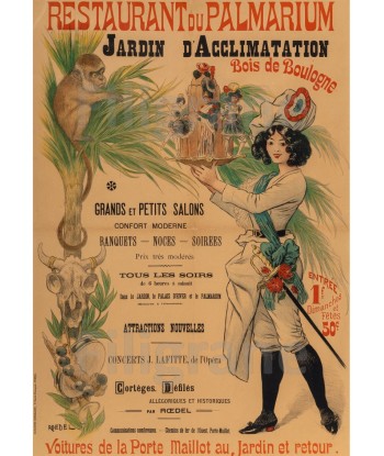 SPECTACLE PALMARIUM BOIS de BOULOGNE Rchp-POSTER/REPRODUCTION d1 AFFICHE VINTAGE les ctes