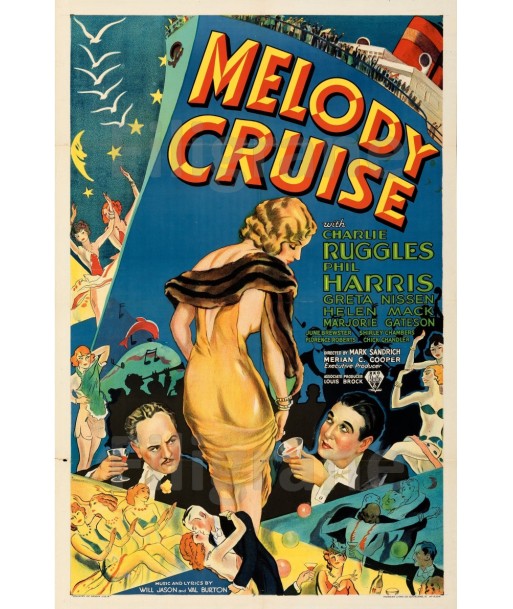 MELODY CRUISE FILM Raus-POSTER/REPRODUCTION d1 AFFICHE VINTAGE vente chaude votre 