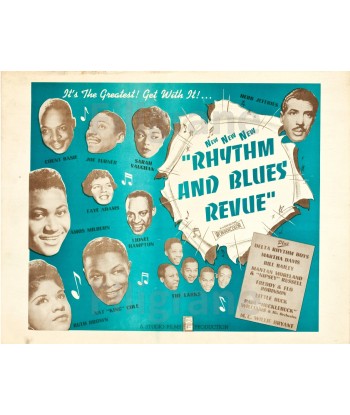 SPECTACLE RHYTHM AND BLUES REVUE Reqt-POSTER/REPRODUCTION d1 AFFICHE VINTAGE la colonne vertébrale