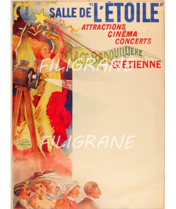 SPECTACLE SALLE L'éTOILE ST éTIENNE Ruyt-POSTER/REPRODUCTION d1 AFFICHE VINTAGE du meilleur 