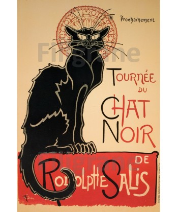 SPECTACLE TOURNéE du CHAT NOIR Rtzm-POSTER/REPRODUCTION d1 AFFICHE VINTAGE les ligaments