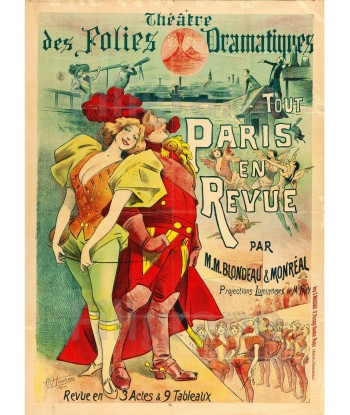 SPECTACLE TOUT PARIS en REVUE Rpvk-POSTER/REPRODUCTION d1 AFFICHE VINTAGE Comparez et commandez 