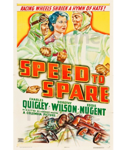 SPEED to SPARE FILM Rqdl-POSTER/REPRODUCTION d1 AFFICHE VINTAGE livraison et retour toujours gratuits