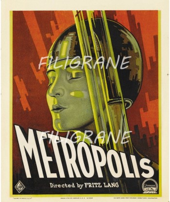 METROPOLIS FILM Recw-POSTER/REPRODUCTION d1 AFFICHE VINTAGE de technologie