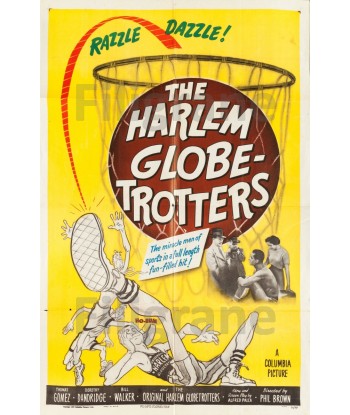 SPORT HARLEM GLOBETROTTERS Raet-POSTER/REPRODUCTION d1 AFFICHE VINTAGE destockage