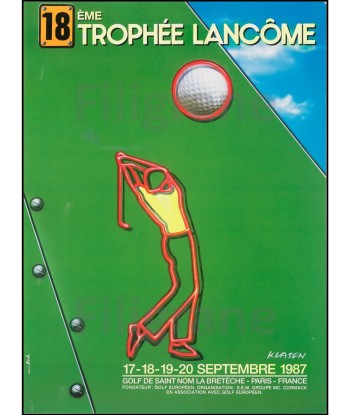 SPORT TROPHéE LANCôME GOLF 1987 Rgne-POSTER/REPRODUCTION d1 AFFICHE VINTAGE JUSQU'A -70%! 