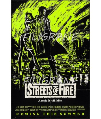 FILM STREETS of FIRE  Rmfh-POSTER/REPRODUCTION d1 AFFICHE VINTAGE acheter en ligne