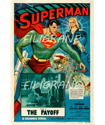 SUPERMAN the PAYOFF FILM Rszv-POSTER/REPRODUCTION d1 AFFICHE VINTAGE 2 - 3 jours ouvrés.