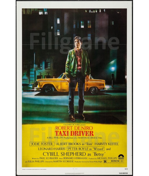 TAXI DRIVER FILM Rfoy-POSTER/REPRODUCTION d1 AFFICHE VINTAGE du meilleur 