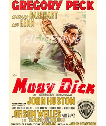 MOBY DICK FILM Rfaz-POSTER/REPRODUCTION d1 AFFICHE VINTAGE d'Europe débarque