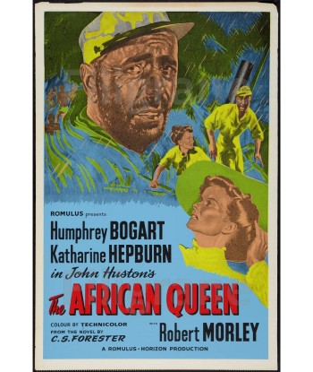 THE AFRICAN QUEEN FILM Rerv-POSTER/REPRODUCTION d1 AFFICHE VINTAGE Pour