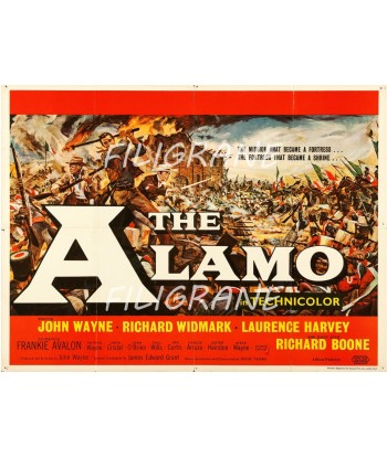 THE ALAMO FILM Rves-POSTER/REPRODUCTION d1 AFFICHE VINTAGE Dans la société mordern