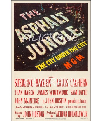 THE ASPHALT JUNGE FILM Rfxr-POSTER/REPRODUCTION d1 AFFICHE VINTAGE une grave pollution 