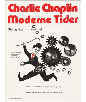 MODERNE TIDER FILM CHAPLIN Rpne-POSTER/REPRODUCTION d1 AFFICHE VINTAGE acheter en ligne