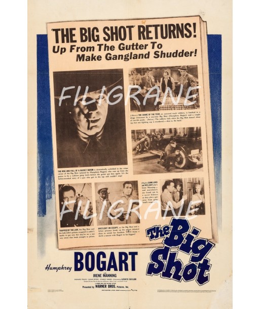 THE BIG SHOT FILM Roxe-POSTER/REPRODUCTION d1 AFFICHE VINTAGE de la marque